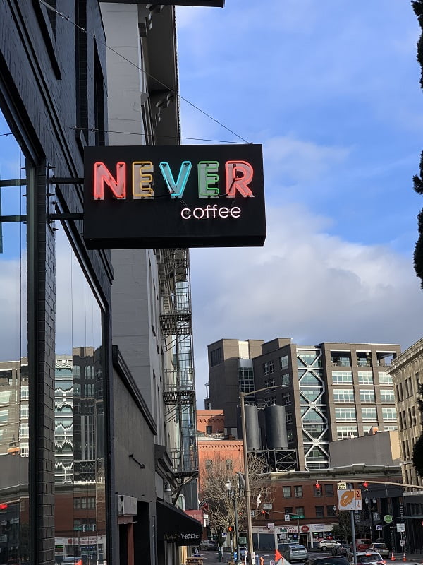 Never Coffee, Portland. Oregon