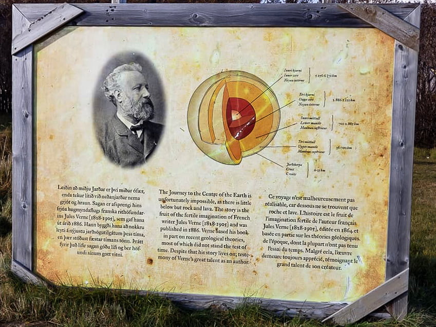 Jules Verne's Journey to the Center of the Earth Marker