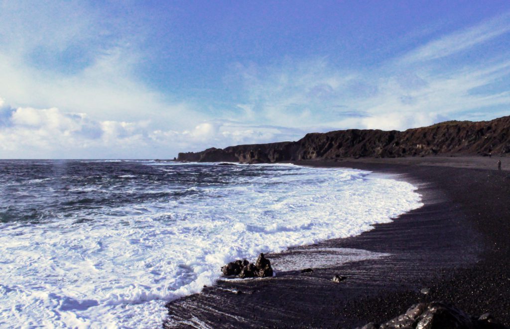 black pebbled beach on the Snaefellsnes Peninsula, Iceland
