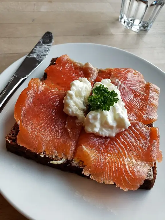 Trout breakfast in Reykjavik, Iceland