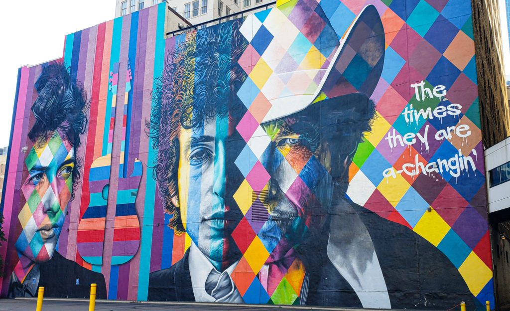 Bob Dylan Mural Minneapolis