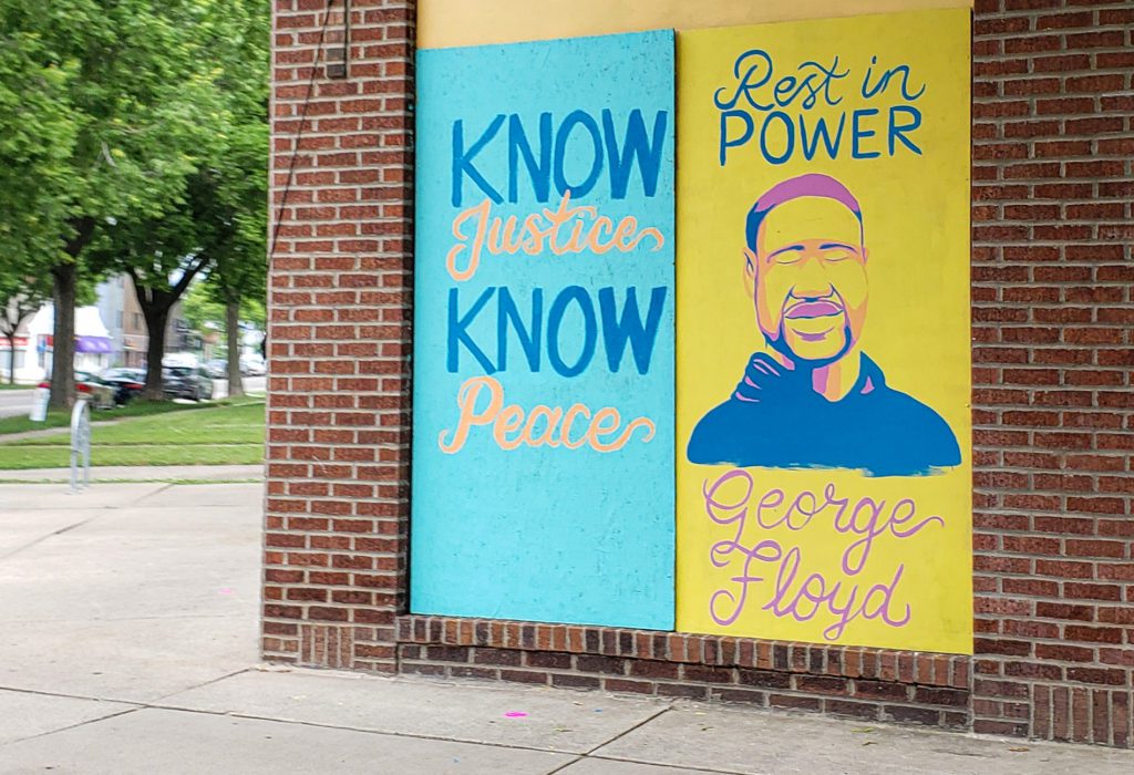George Floyd memorial murals Minneapolis