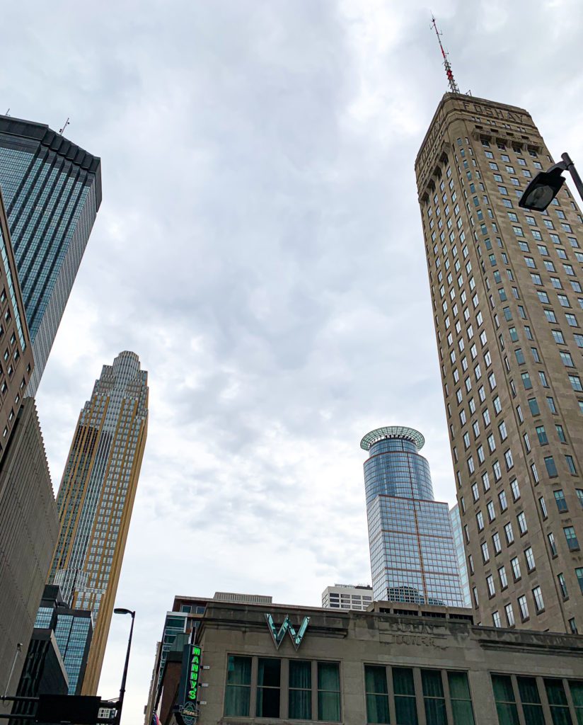 Minneapolis skyscrapers.  IDS Center, Capella Tower, Foshay Building
