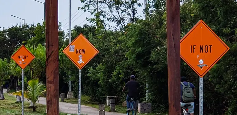 Tulum, Mexico
PDA Street Sign Art Installation