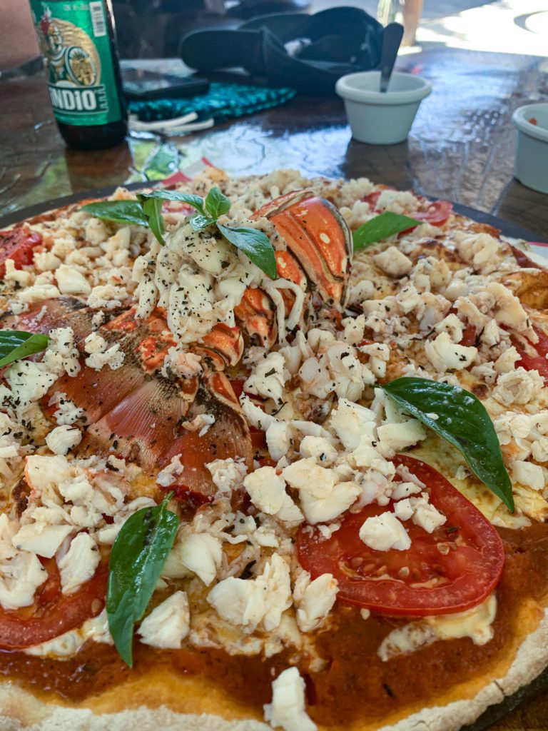 Lobster Pizza Isla Holbox, Mexico