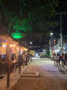 Isla Holbox at night