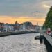 Dublin Ireland River Liffey Sunset