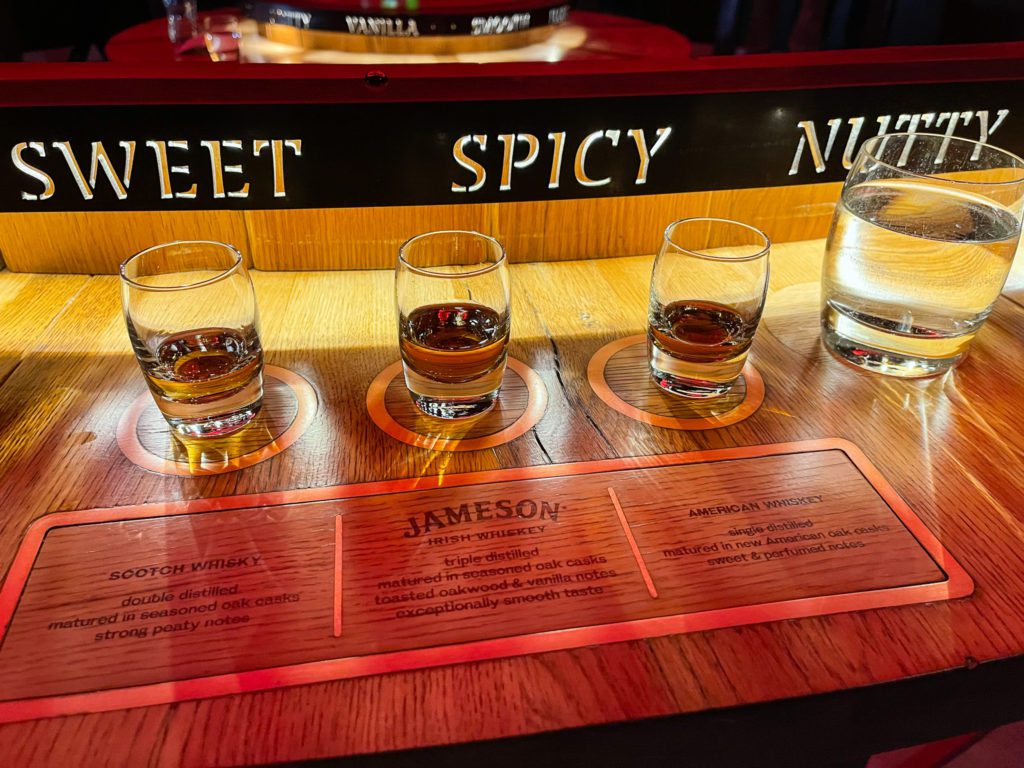 Jameson Distillery Bow St. Experience Whiskey Tasting