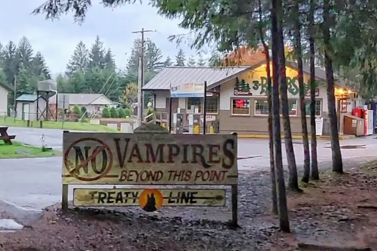 La Push sign, Vampire Treaty line