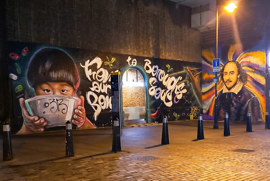 London southbank street art