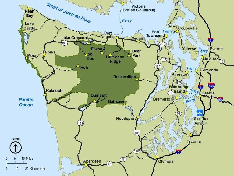 Olympic National Park Map