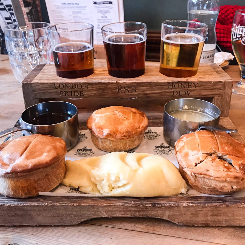 hand pies at the Red Lion Pub London