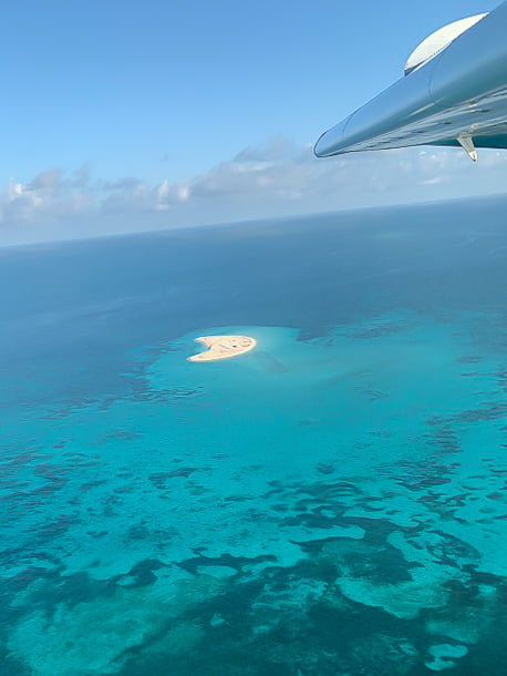 Seaplane view from Key West to the Dry Tortugas