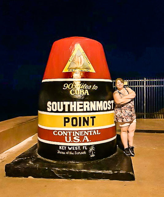 Southernmost Point, Key West before leaving for Everglades National Park