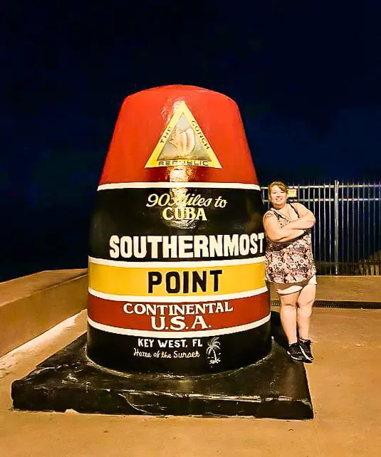 Southernmost Point, Key West before leaving for Everglades National Park