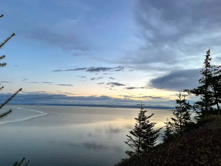 Sunrise from Juan de Fuca Cottages beach