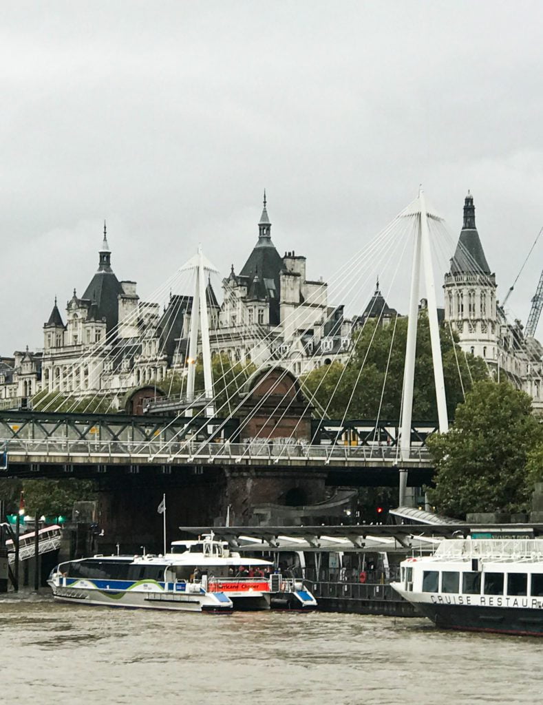 Thames River Tour, Golden Jubilee Bridge London