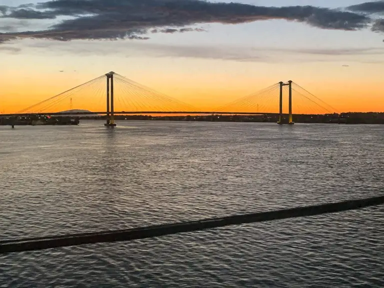 Tri-Cities Cable Bridge Sunset