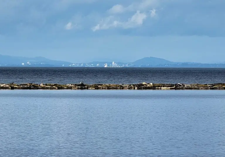 Victoria, Canada across the Strait of Juan de Fuca, from Sequim