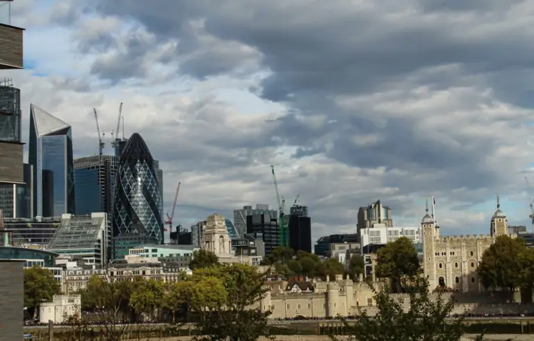 View from the Tower Bridge London