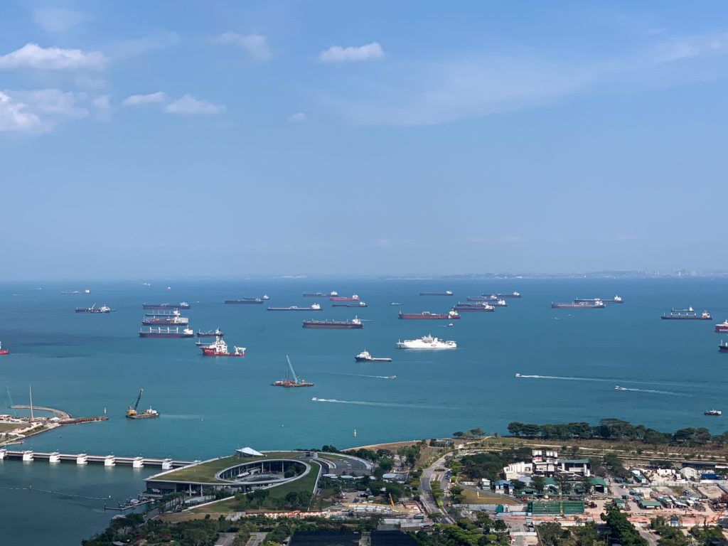 View of Marina Bay from Skypark Singapore