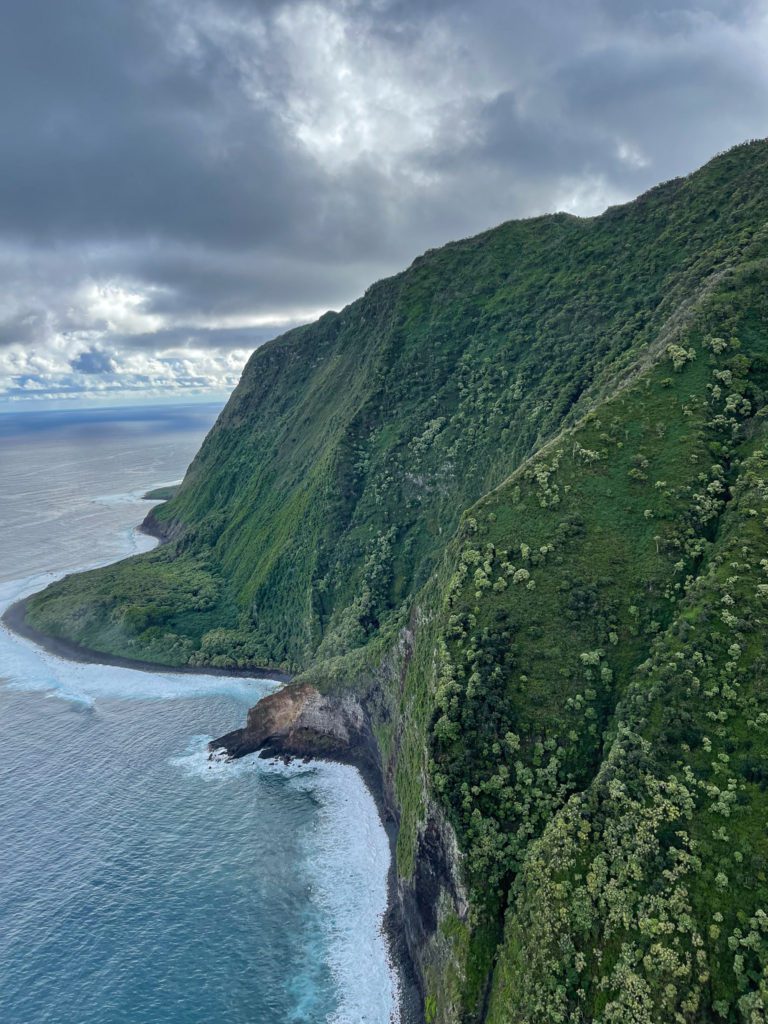 Molokai Coastline from Maui Helicopter Tour