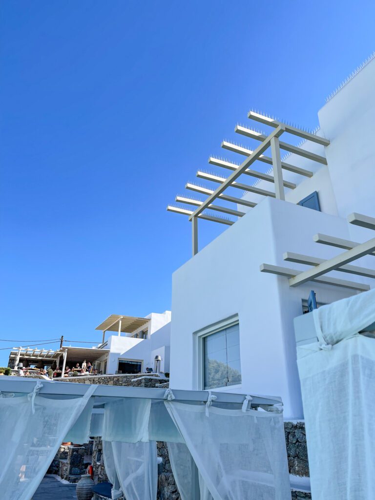 View of from Vencia Boutique Hotel in Mykonos